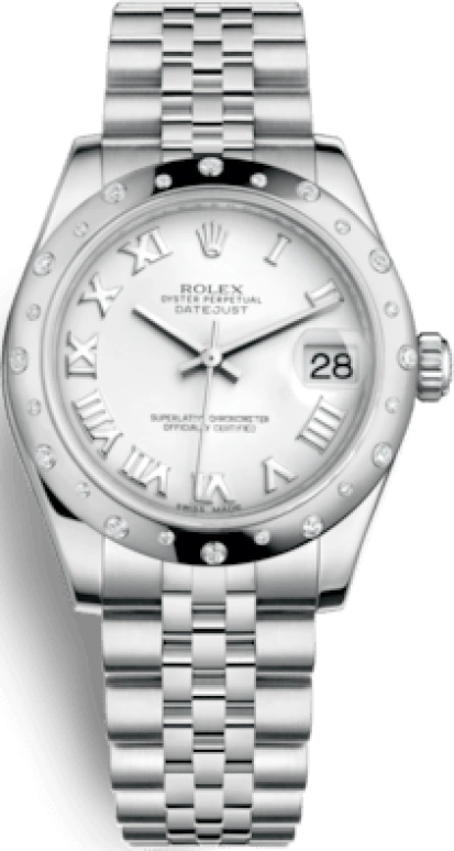 Rolex,Datejust 31 31mm,31mm,Oystersteel,White Gold,White,Automatic,Day,48hours,178344,178344-0005