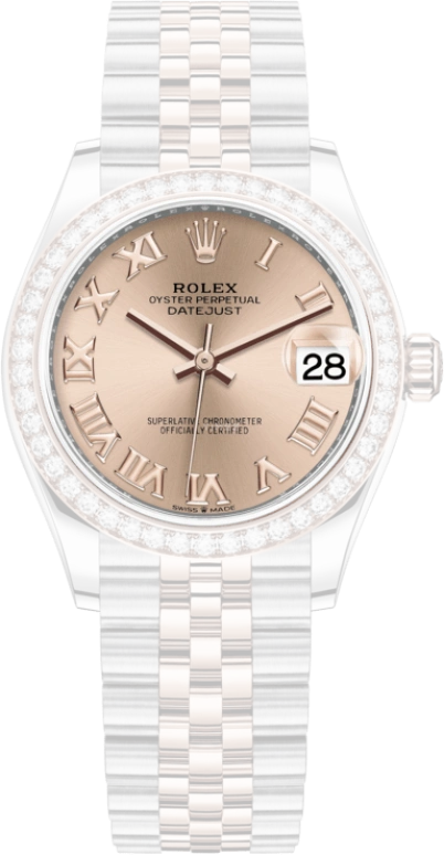 Rolex,Datejust 31 31mm,31mm,Rose Gold,Stainless Steel,Rose,Automatic,Day,55hours,278381RBR,278381RBR-0002