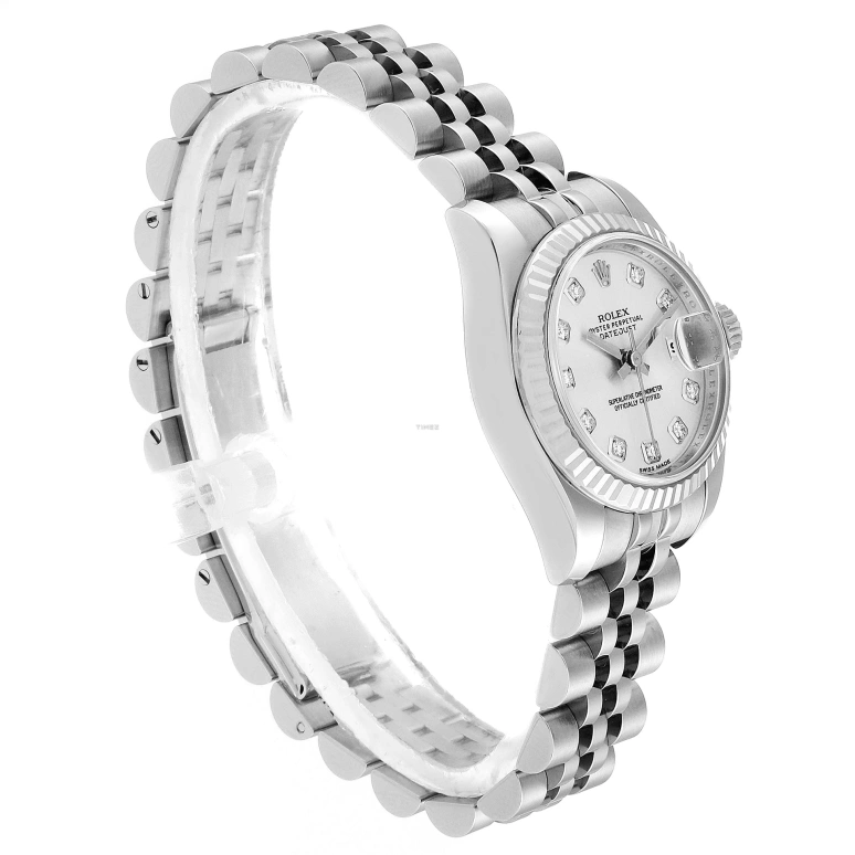 Rolex,Lady-Datejust 26mm,26mm,Stainless Steel,Silver,Automatic,Day,48hours,179174,179174-Silver