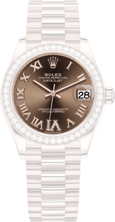 Rolex,Datejust 31 31mm,31mm,Rose Gold,Brown,Automatic,Day,55hours,278285RBR,278285RBR-0016