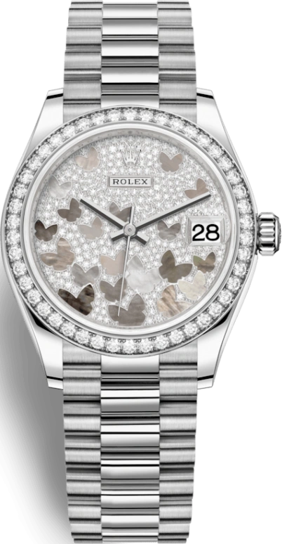 Rolex,Datejust 31 31mm,31mm,White Gold,Grey,Automatic,Day,55hours,278289RBR,278289RBR-0008