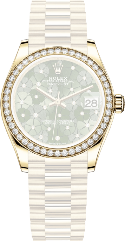 Rolex,Datejust 31 31mm,31mm,Rose Gold,Green,Automatic,Day,55hours,278288RBR,278288RBR-0038