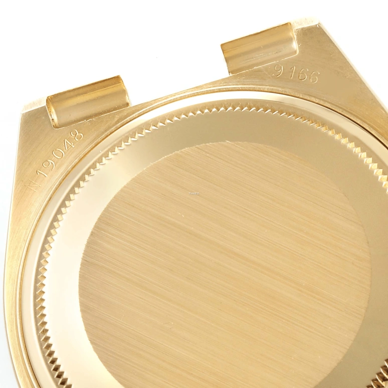 Rolex,Day-Date 36 36mm,36mm,Yellow Gold,Brown,Quartz,Date,Day,19048 Wood Diamond