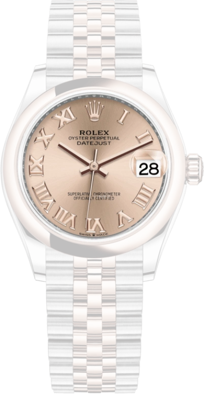 Rolex,Datejust 31 31mm,31mm,Rose Gold,Stainless Steel,Rose,Automatic,Day,55hours,278241,278241-0006