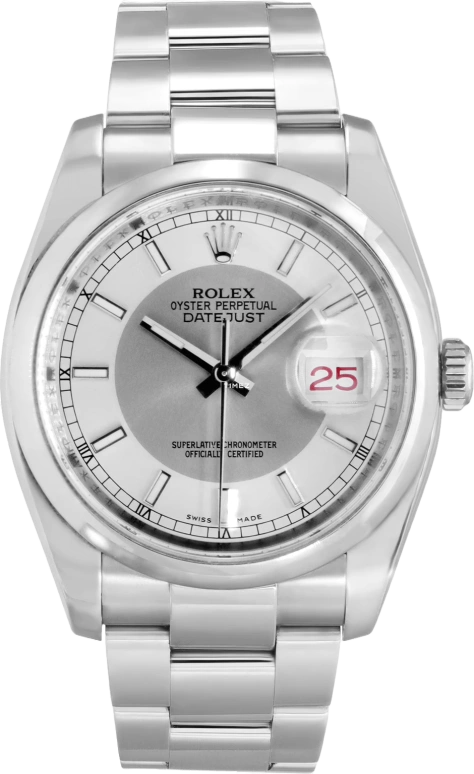 Rolex Datejust 36 116200 Silver Tuxedo Oyster