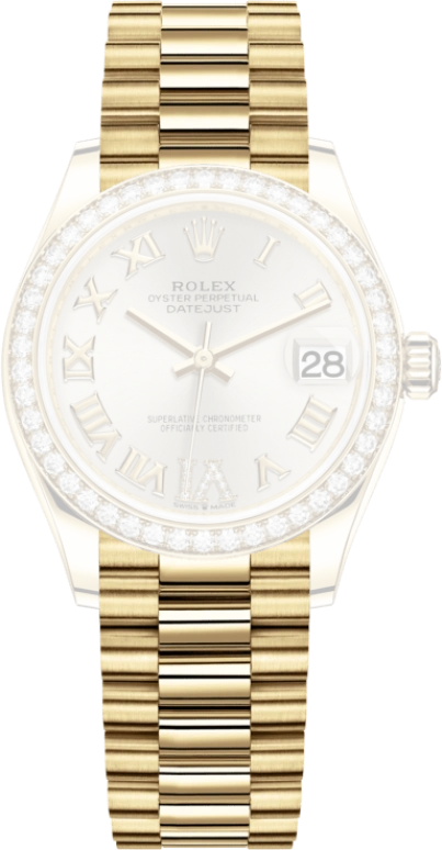 Rolex,Datejust 31 31mm,31mm,Yellow Gold,Silver,Automatic,Day,55hours,278288RBR,278288RBR-0020