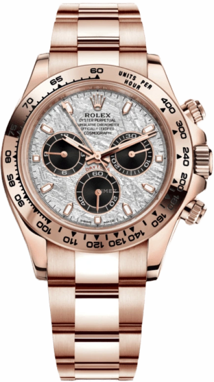 Rolex,Daytona 40mm,40mm,Rose Gold,Silver,Automatic,Chronograph,Column Wheel,116505,116505-0014
