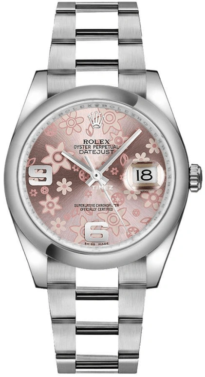 Rolex,Datejust 36 36mm,36mm,Stainless Steel,Pink,Automatic,Day,48hours,116200,116200-0072