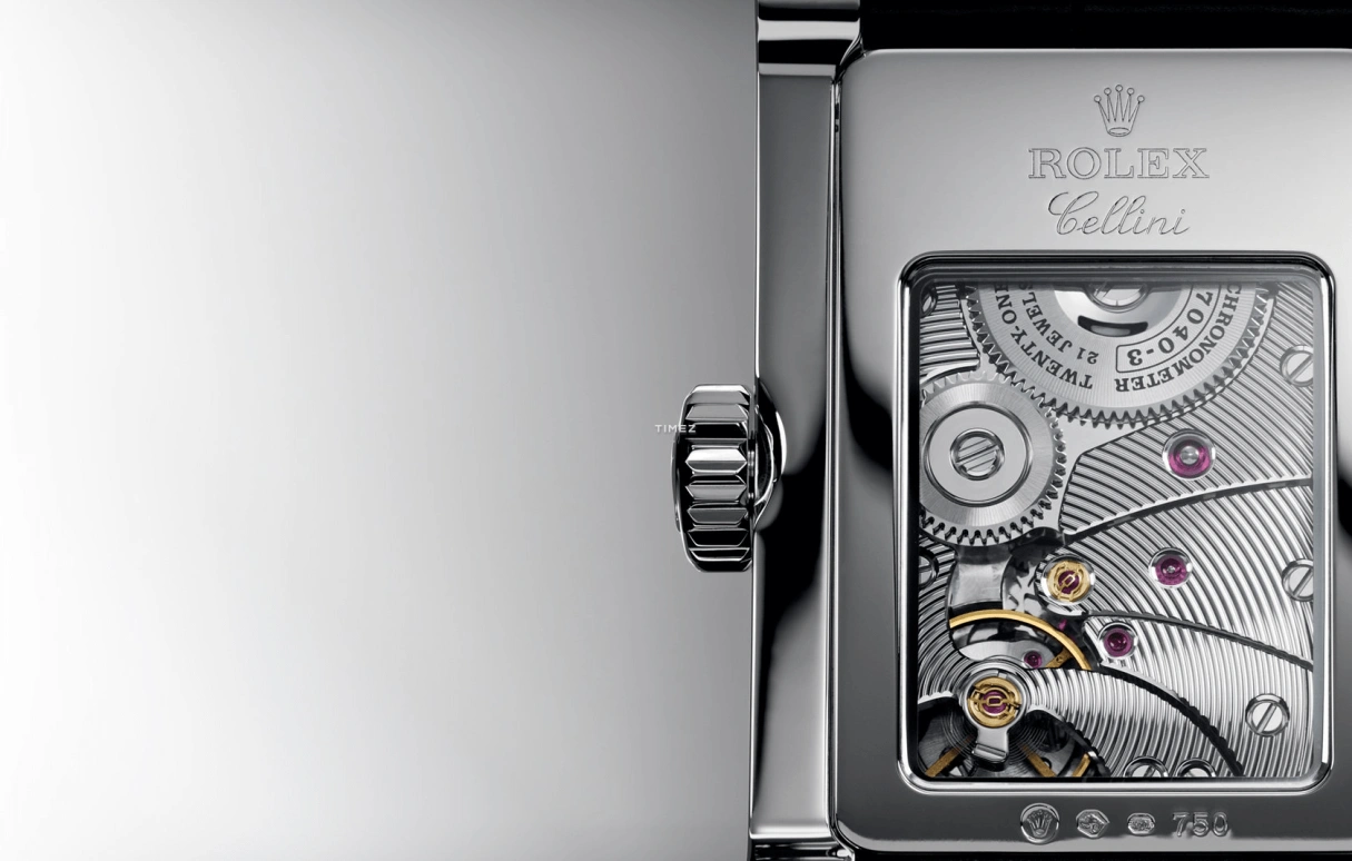 Rolex,Cellini 45x29mm,45x29mm,White Gold,Silver,Handwound,In-house Caliber,Crystal Glass,Sapphire,54419