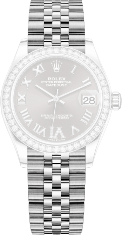 Rolex,Datejust 31 31mm,31mm,White Gold,Stainless Steel,Grey,Automatic,Day,55hours,278384RBR,278384RBR-0032