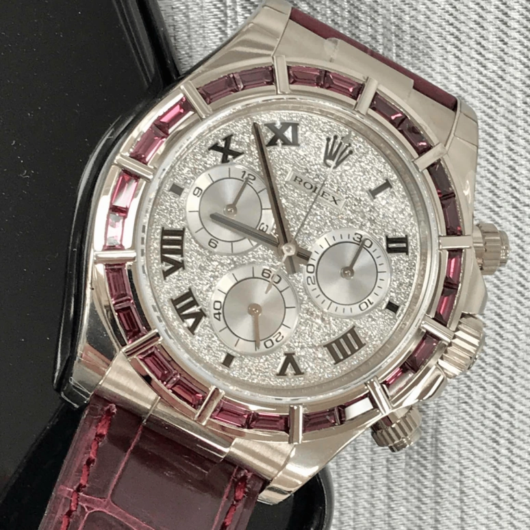 Rolex,Daytona 40mm,40mm,White Gold,Silver,Automatic,Chronograph,72hours,116589SALV Roman Diamond