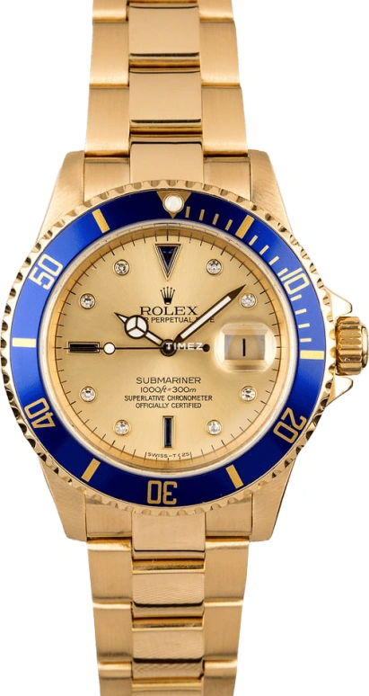 Rolex Submariner 16618 GOLD SERTI