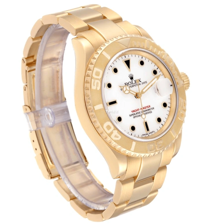 Rolex,Yacht-Master 40mm,40mm,Yellow Gold,White,Automatic,Day,48hours,David Beckham,16628,16628-0001