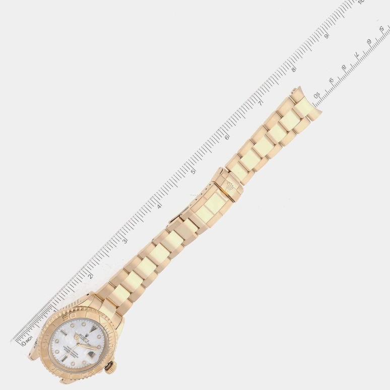 Rolex,Yacht-Master 40mm,40mm,Yellow Gold,White,Automatic,Day,48hours,16628,16628-Serti