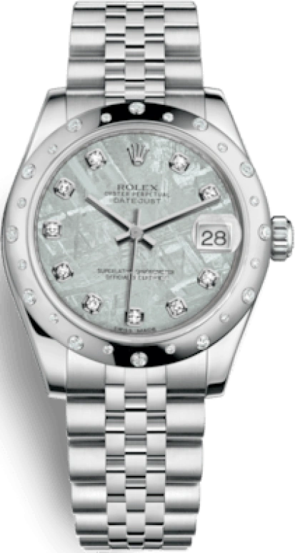 Rolex,Datejust 31 31mm,31mm,White Gold,Stainless Steel,Grey,Automatic,Day,48hours,178344,178344-0020