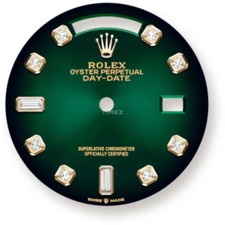 Rolex,Day-Date 36 36mm,36mm,Yellow Gold,Green,Automatic,Date,Day,128238,128238-0070