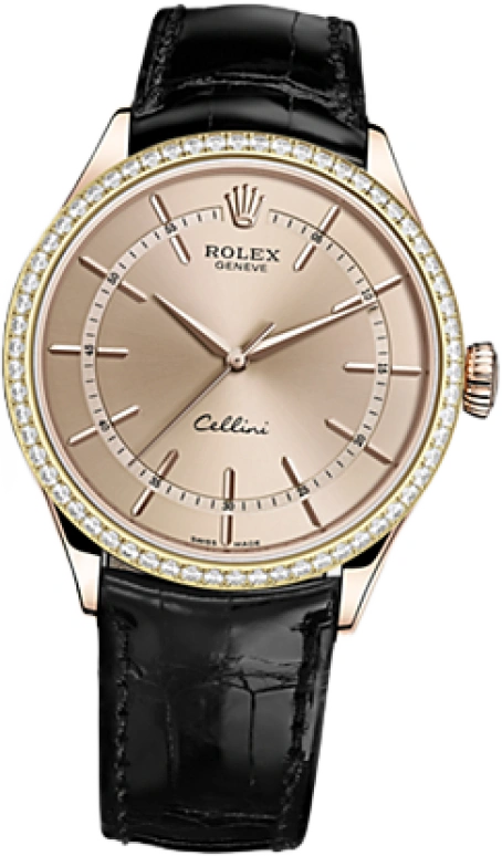 Rolex,Cellini 39mm,39mm,Rose Gold,Pink,Automatic,48hours,In-house Caliber,50705RBR,50705RBR-0010