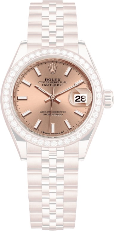 Rolex,Lady-Datejust 28mm,28mm,Everose Gold,Pink,Automatic,Day,55hours,279135RBR,279135RBR-0026
