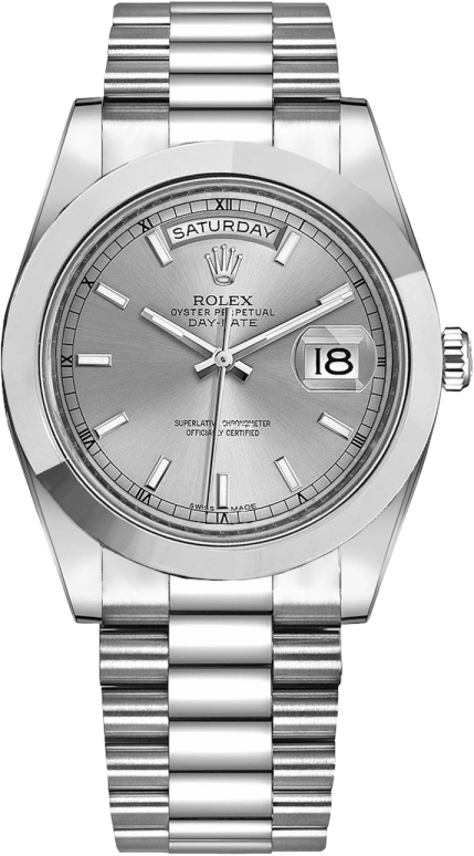 Rolex Day-Date II 218206-SLVSSP