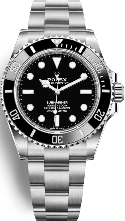 Rolex,Submariner 41mm,41mm,Oystersteel,Ceramic,Black,Automatic,70hours,In-house Caliber,124060,124060-0001