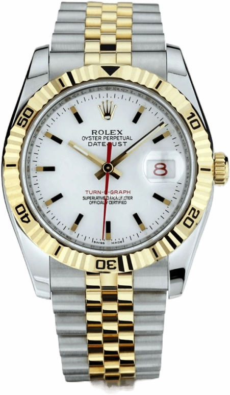 Rolex Datejust 36 116263 Turn-O-Graph white Jubilee