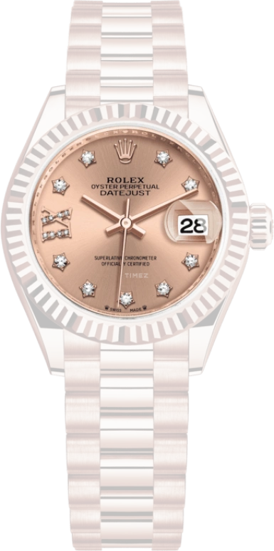 Rolex,Lady-Datejust 28mm,28mm,Everose Gold,Pink,Automatic,Day,55hours,279175,279175-0029