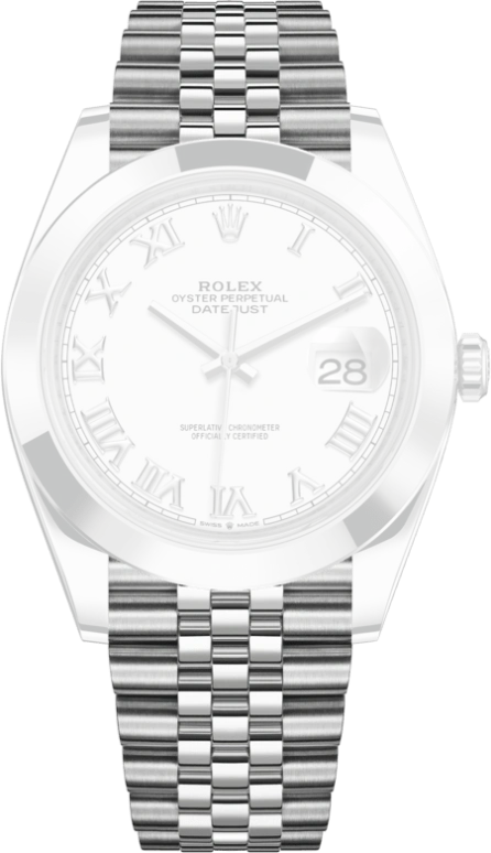 Rolex,Datejust 41 41mm,41mm,Stainless Steel,White,Automatic,Day,70hours,126300,126300-0016