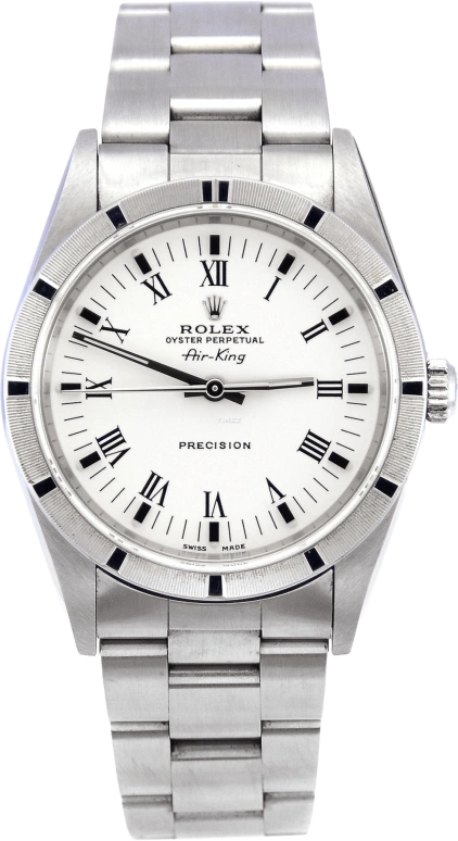 Rolex Air King 14010M White Roma Oyster