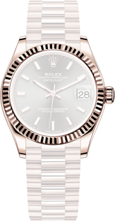 Rolex,Datejust 31 31mm,31mm,Rose Gold,Grey,Automatic,Day,55hours,278275,278275-0027