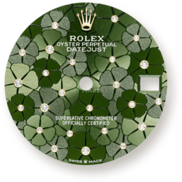 Rolex,Datejust 31 31mm,31mm,Yellow Gold,Stainless Steel,Green,Automatic,Day,55hours,278243,278243-0031