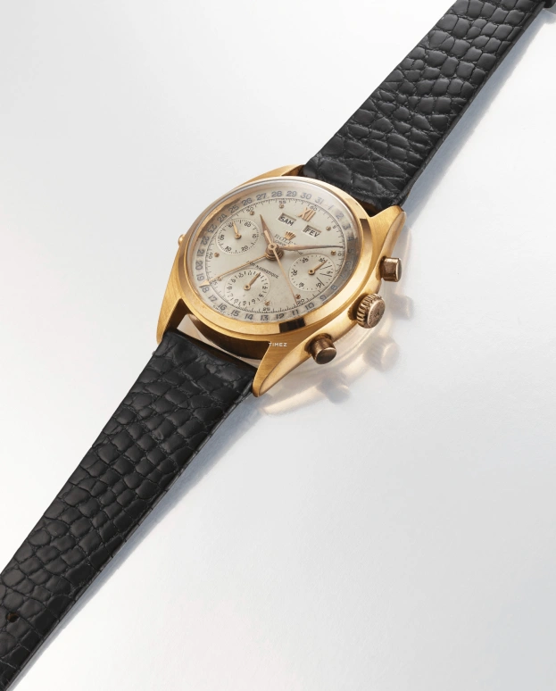 Rolex,Other 39mm,39mm,Yellow Gold,Silver White,Automatic,Chronograph,Month,Date,Day,Round,Gold,6036 YG Silver