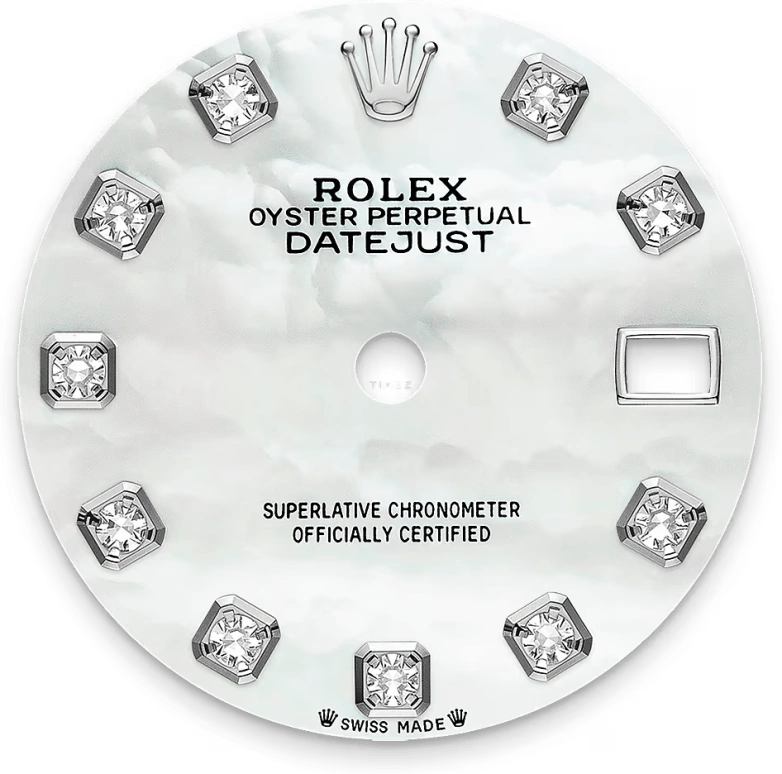 Rolex,Lady-Datejust 28mm,28mm,White Gold,White,Automatic,Day,55hours,279139RBR,279139RBR-0008