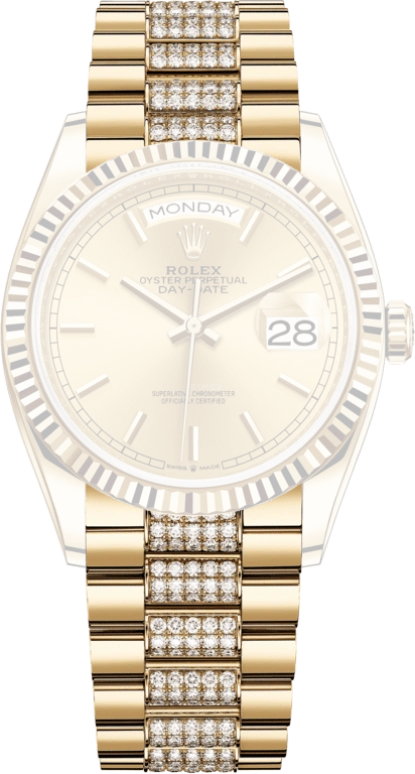 Rolex,Day-Date 36 36mm,36mm,Yellow Gold,Champagne,Automatic,Date,Day,128238,128238-0046