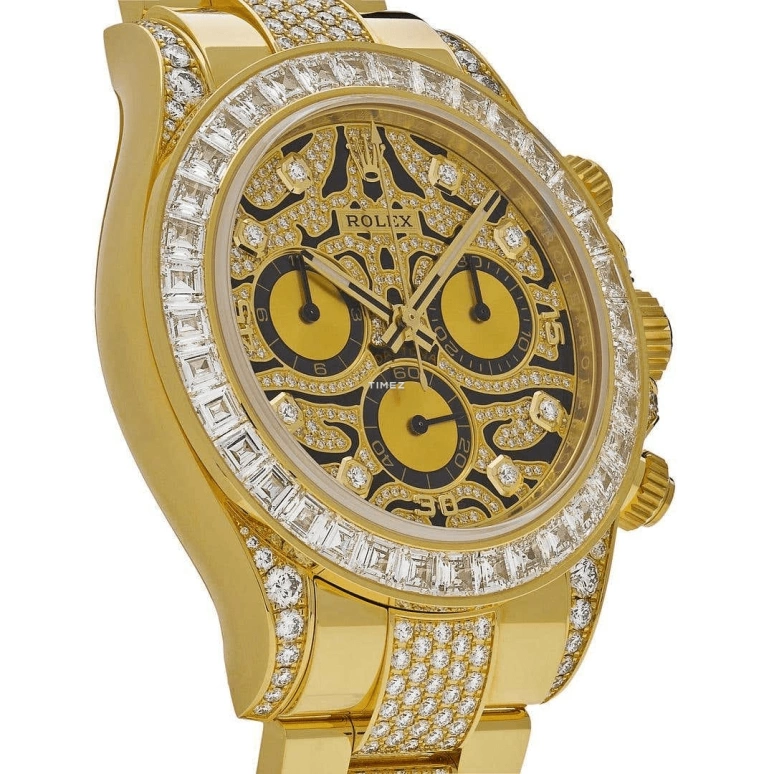 Rolex,Daytona 40mm,40mm,Yellow Gold,Yellow,Black,Automatic,Chronograph,72hours,116598TBR,116598TBR-0002