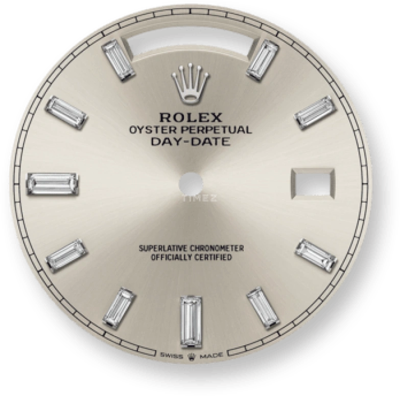 Rolex,Day-Date 40 40mm,40mm,White Gold,Silver,Automatic,Date,Day,228239,228239-0003