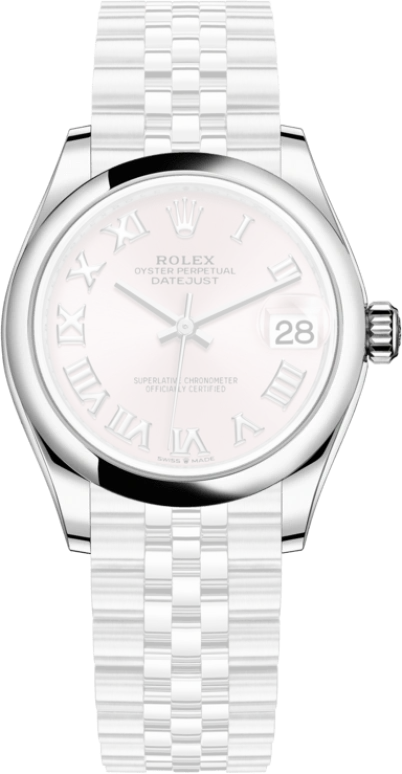 Rolex,Datejust 31 31mm,31mm,Stainless Steel,Pink,Automatic,Day,55hours,278240,278240-0014