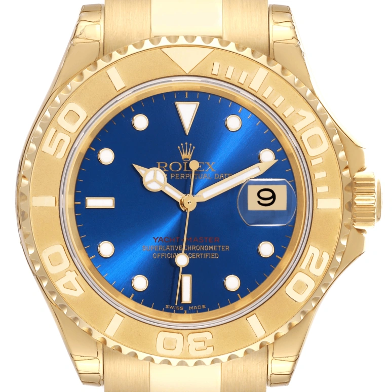 Rolex,Yacht-Master 40mm,40mm,Yellow Gold,Blue,Automatic,Day,48hours,16628 BLUE