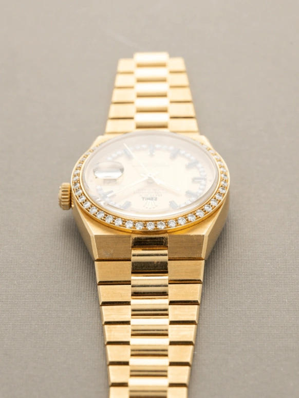 Rolex,Day-Date 36 36mm,36mm,Yellow Gold,Gold,Champagne,Quartz,Date,Day,19048,19048-Sapphire Diamond