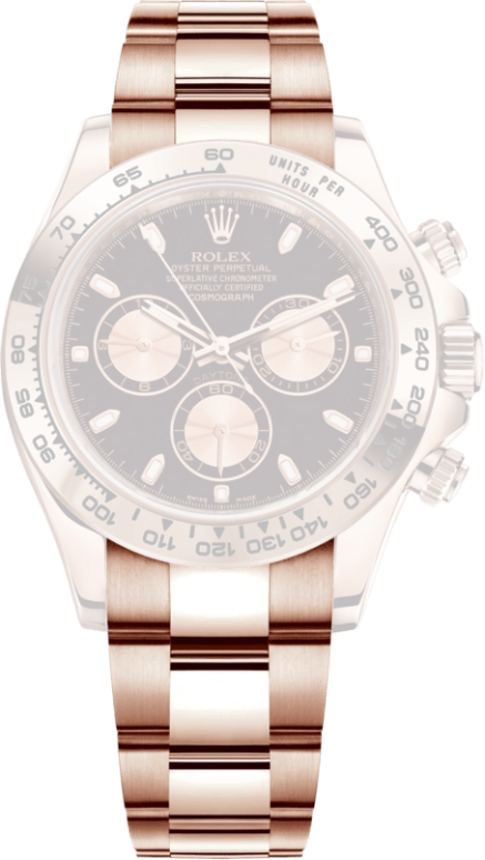 Rolex,Daytona 40mm,40mm,Rose Gold,Black,Automatic,Chronograph,Column Wheel,116505,116505-0008