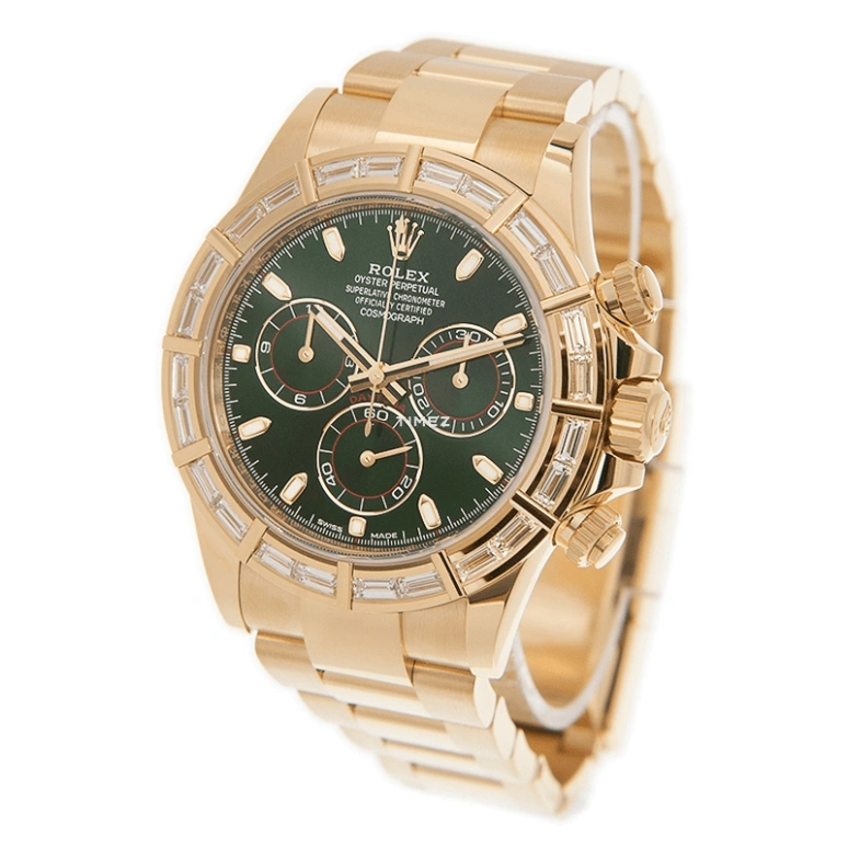 Rolex,Daytona 40mm,40mm,Yellow Gold,Green,Automatic,Chronograph,72hours,116568BR,116568BR-0027