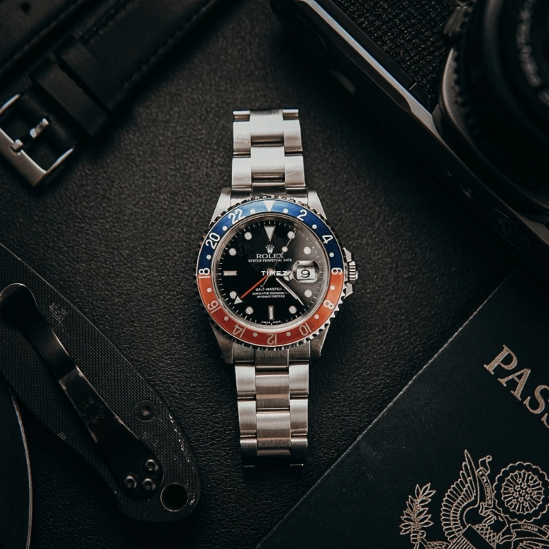 Rolex,GMT-Master II 40mm,40mm,Stainless Steel,Black,Automatic,Day,Dule Time,16710PESI