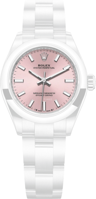 Rolex,Oyster Perpetual 28mm,28mm,Stainless Steel,Pink,Automatic,55hours,In-house Caliber,276200,276200-0004