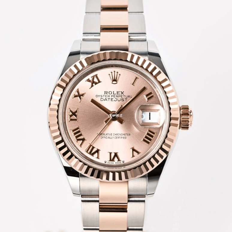 Rolex,Lady-Datejust 31mm,31mm,Stainless Steel,Rose Gold,Pink Red,Red,Automatic,Day,70hours,178271,178271-72161