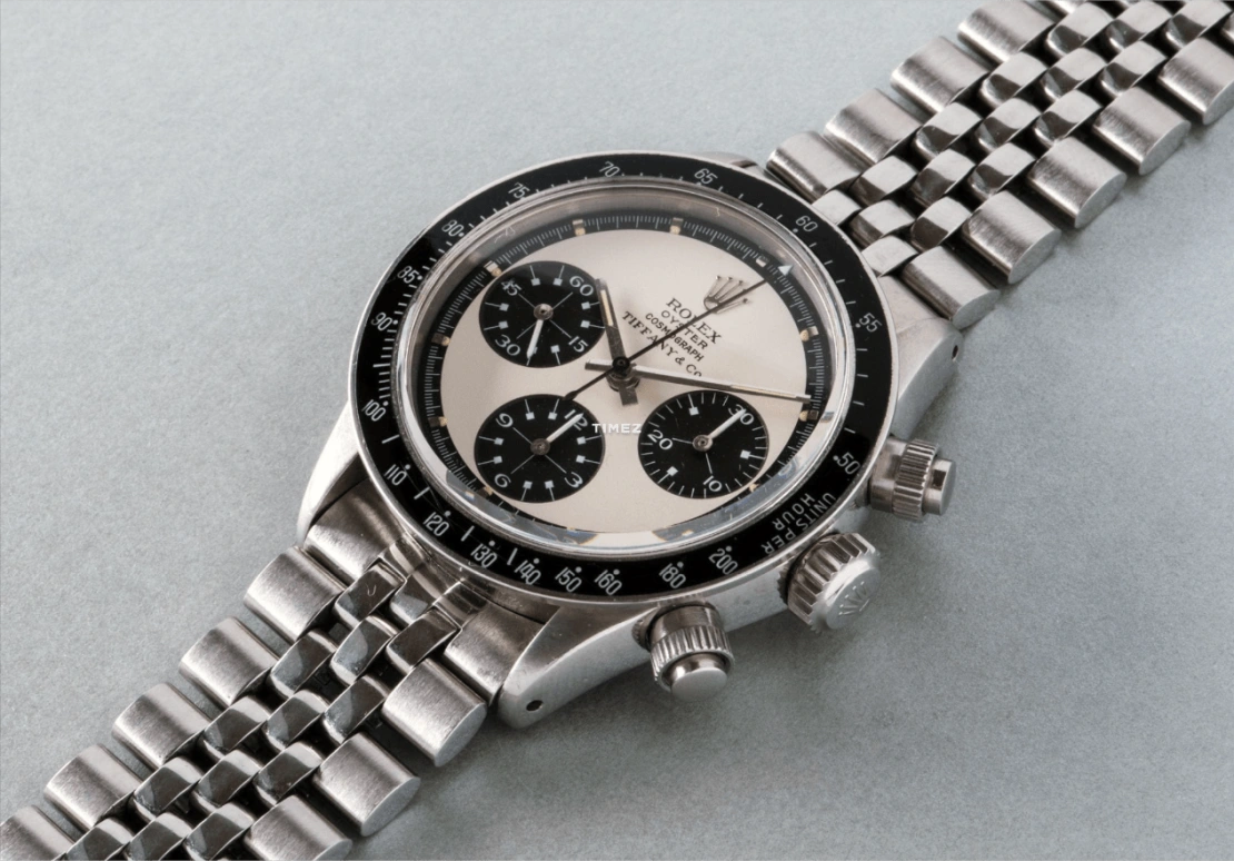 Rolex,Daytona 37mm,37mm,Stainless Steel,Silver,Black,Handwound,Chronograph,48hours,6263,6263-Paul Newman TiffanyCo