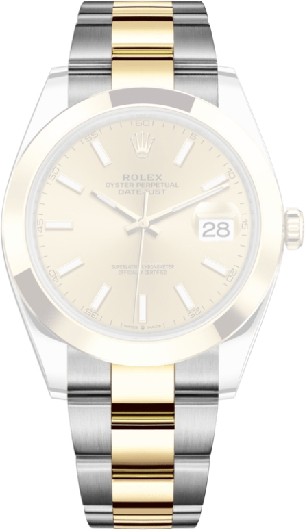 Rolex,Datejust 41 41mm,41mm,Yellow Gold,Stainless Steel,Champagne,Automatic,Day,70hours,126303,126303-0009