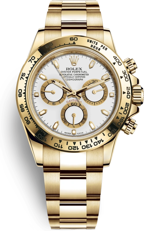 Rolex,Daytona 40mm,40mm,Yellow Gold,White,Automatic,Chronograph,72hours,Canelo Álvarez,116508,116508-0001
