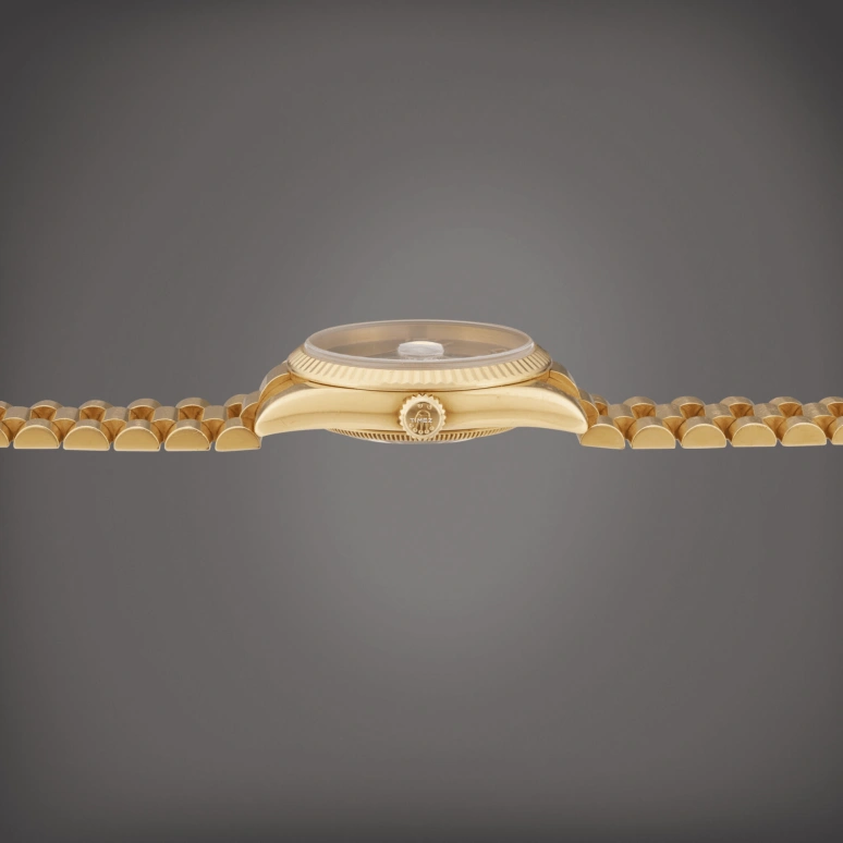 Rolex,Day-Date 36 36mm,36mm,Yellow Gold,Black,Automatic,Date,Day,118238 Onyx Arabic