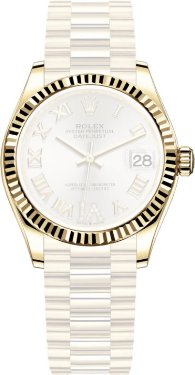 Rolex,Datejust 31 31mm,31mm,Yellow Gold,Silver,Automatic,Day,55hours,278278,278278-0028