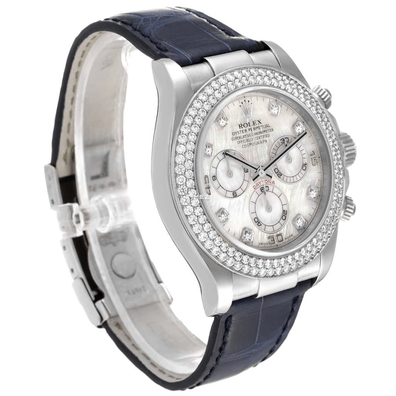 Rolex,Daytona 40mm,40mm,White Gold,Silver White,White,Automatic,Chronograph,72hours,116589 RBR8