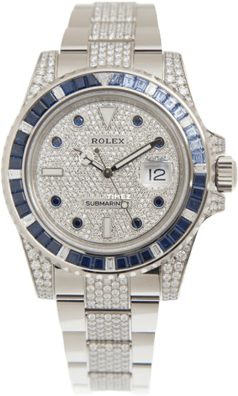 Rolex,Submariner 40mm,40mm,White Gold,Silver,Automatic,Day,48hours,Sylvester Stallone,Adam Levine,Sly,116659SABR,116659SABR-0001
